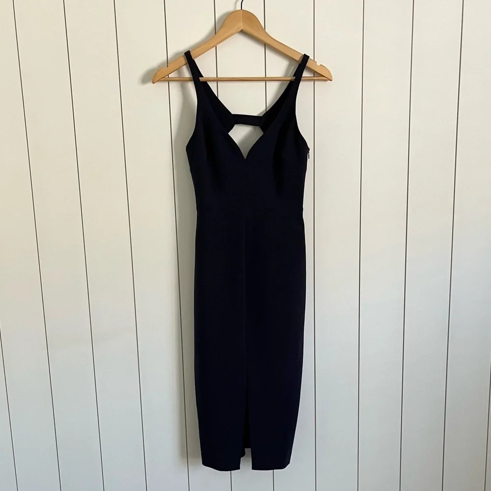Likely Navy Sweetheart Sheath Dress